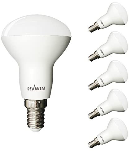 4vwin Lot de 6 ampoules LED à réflecteur R50 E14 5 W 2900 K Blanc chaud 420 lm équivalent 40 W