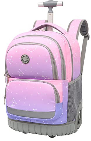 SYDARSYN Trolley Rucksack mit Rollen für Jungen Mädchen Schulranzen Kinder Schultrolley Schultaschen Grundschule Schulrucksack Kinderrucksack Laptop Rucksack
