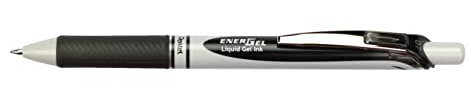 Pentel EnerGel Eco BL77E Gelschreiber mit Druckmechanik, schwarz (1 Stück)