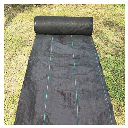 WAHHWF Malla Antihierbas Barrera de maleza, 60cm de Ancho Tejido antihierba para Huerto Árboles Paisaje, Alfombrilla de jardinería Weed Block, Negro (Color : WxL, Size : 0.6mx130m/2ftx426ft)