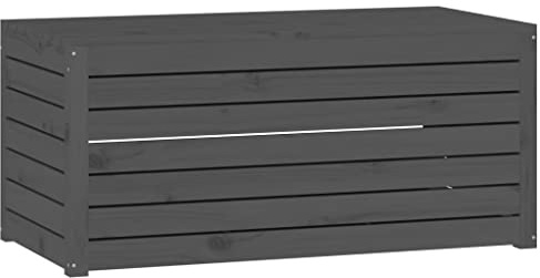 vidaXL Gartenbox Grau 101x50,5x46,5 cm Massivholz Kiefer