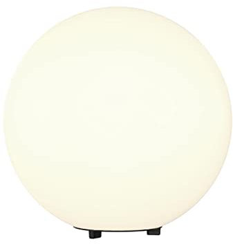 MAYTONI DECORATIVE LIGHTING Minimalista Lampada da terra Esterno, Palla, Sfera, 1 luce, in Plastica, Bianco, per Giardino, per 1 x E27 30W non incl IP54