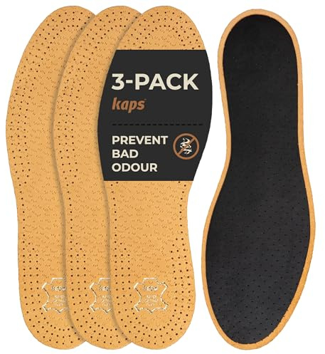 3 par Förpackningar Pecari Kol Skosulor set | Vegetabiliskt Garvat Fårskinnsläder med Aktivt Kol | Eleganta och Bekväma | Kaps | Kvinnor | 38 EUR