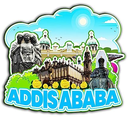 Orlybar Addis Abeba Äthiopien Magnet Kühlschrankmagnet Holz 3D Sehenswürdigkeiten Reise Sammlerstück Souvenirs Dekoration handgefertigt -2864