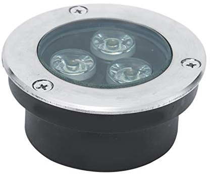WZYJLyds Ultra Dünn Einbaustrahler Unterwasser Gartenterrasse 3W Bodenleuchte IP68 Wasserdicht Edelstahl 304 Draussen, Rasen, Schwimmbad, Erleuchtung(Blau,220V)