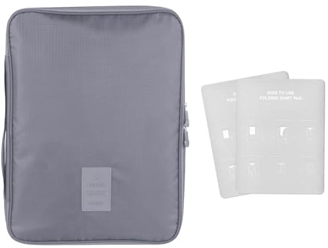 AffeGifts Hemdentasche für Koffer, Hemden Packtasche Portable Hemd Reisetasche Anti Falte Hemdtasche Knitterfrei für Koffer Hemd Aufbewahrung für Reisegeschäft (Grau)
