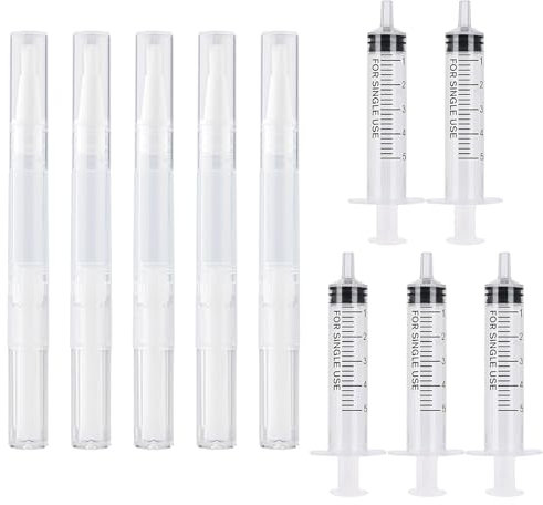 10pcs Touch Up Paint Brushes Fillable Paint Brush Pens,Paint Touch Up Pen for Wall Paint Pen,Large Capacity Touch-Up Paint Pen Drywall Repair Kit for Drywall Cabinets Furniture Stains Scratches Repair