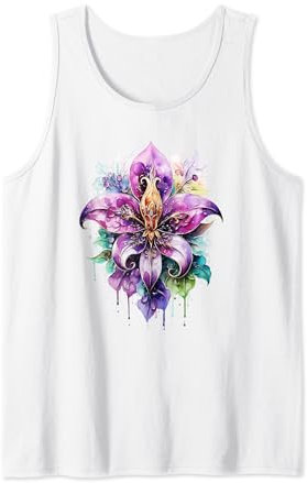 Fleur de Lys, französische Lilie, Blume, Sommer, Symbol, Karneval Tank Top