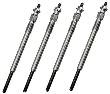 ATEC Germany 4x Bougiess de préchauffage à tige Compatible avec CITROËN BERLINGO, XSARA, FORD FIESTA, FOCUS, FUSION, MAZDA, PEUGEOT 1007, 206, 307, 407, SUZUKI LIANA, VOLVO C30, S40, S80, V50, V70