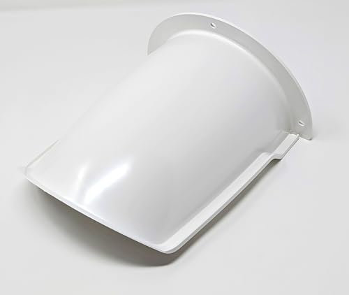 Boiler Flue Rain Cover Guard. White.