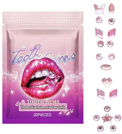 dentel Gems – Brillantes Kristall-Set für Zähne, modischer Zahnschmuck