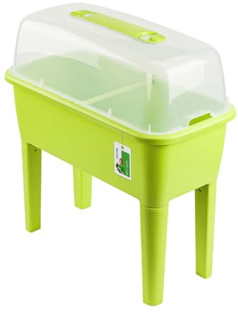 PAFEN Gewächshaus 52l für Balkon und Garten – 76 x 38 x 79cm - Mini Zimmergewächshaus mit Belüftung – Anzuchtkasten für Kräuter, Gemüse & Pflanzen, Grün