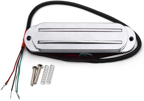 Vocdikficy Chrom-Humbucker, Single-Coil-Tonabnehmer, Humbucker für Single-Size-Tonabnehmer, E-Gitarre