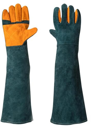 Jubilofex Gants de manipulation d'animaux – Gants de toilettage pour animaux de compagnie, protection contre les morsures de chat | Gants anti-crevaison pour dressage de chien, protection contre les