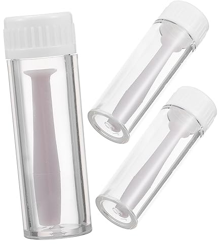 OATIPHO 3 Piezas Aplicadores de Lentes de Contacto de Herramientas para Lentes de Contacto Esclerales Succión y Seguro Incluye Botella de Almacenamiento Gris