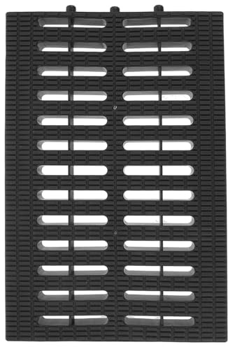 Black Plastic Drain Grate Cover for Kitchen and Basement Drainage | Blocks Leaves and Debris, Reduces Slipping Risk, Easy Install, Will Not Deform or Break