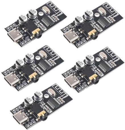 Buhdjfnke - Modulo Scheda Ricevitore Audio Wireless Bluetooth HiFi Scheda Amplificatore Fai-da-Te Bluetooth 4.2 Modulo HiFi Fai-da-Te 5 PZ A