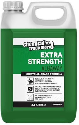 Chemical Trade Store - Algae Remover 2.5L - Concentrated Spray & Leave Outdoor Treatment for Patios, Paths, Driveways & Decking - Targets Green Algae & Fungicidal Growth - Long-Lasting Results