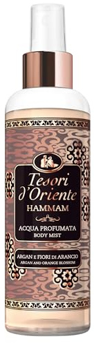 Tesori d'Oriente | Body Mist „Hammam“ | Aromatisches Body Spray mit Argan-Öl und Orangenblüte | leichtes Dufterlebnis den ganzen Tag | Wellness-Rituale für Körper & Sinne | 200ml