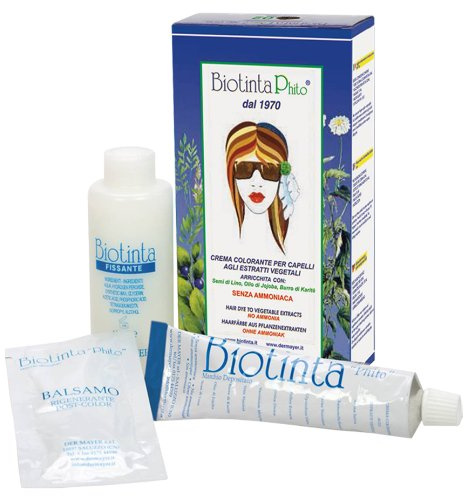 AOBBIY Biotinta Phito Naturhaarfarbe mit Pflanzenextrakten Nr.01, Medium Brown, 1 Set