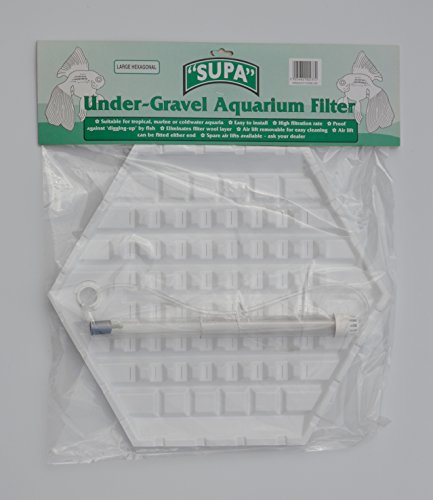 Supa Large Hexagonal Under-Gravel Aquarium Filter, Suitable For Tropical, Marine or Cold Water Aquariums/Fish Tanks, Made In The UK,