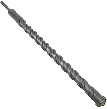 Weischer® - SDS Plus Bohrer 32 x 600 mm, vierschneidiger & langlebiger Steinbohrer, Bohrer mit Doppelwendel, Bohrhammer kompatibel, präzise & robuste Bohrspitze für Beton, Naturstein & Mauerwerk