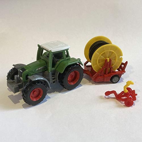 Siku 1677, Fendt Traktor mit Bewässerungshaspel, Metall/Kunststoff, Multicolor, Abnehmbare Verteilerspritze