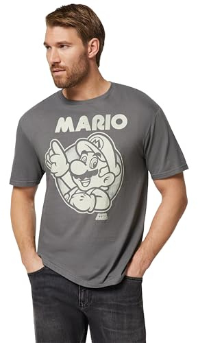 Nintendo herr So Mario T-shirt, antracit, L