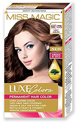 Colorant pour cheveux MISS MAGIC Teinture Cuivre Clair Cheveux Couleur avec Argan