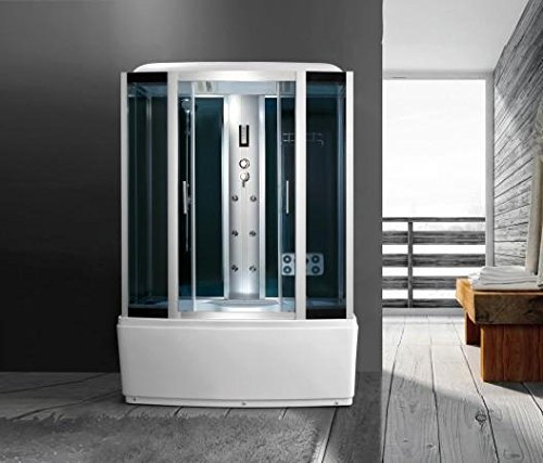 BagnoItalia Cabina 150x85 6 getti con vasca idromassaggio box doccia multifunzione bagno turco I