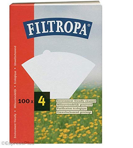 3 X Filtropa Bleached Coffee Papers Size Four, Pack of 100 Coffee Filters