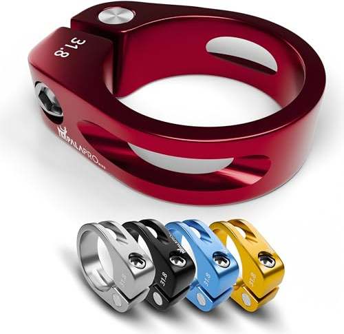 IMPALAPRO Fahrrad Sattelklemme - Sattelklemme 34,9/31.8 - Aluminium Legierung Sattelkloben - Fahrradsattel Halterung - Fahrradsattel Befestigung - Saddle clamp