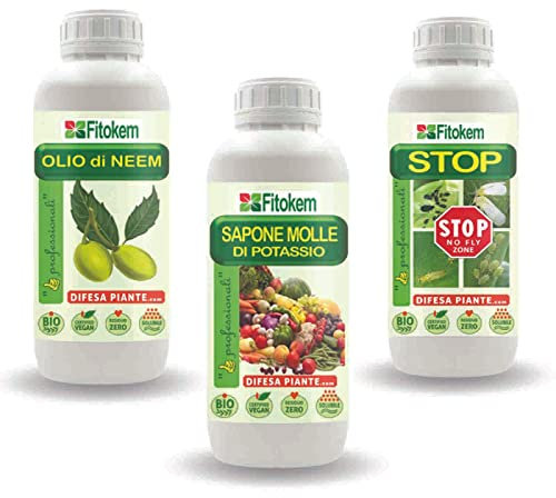 Stop corroborante 1lt + Olio di Neem BIOLOGICO 1lt + Sapone Molle 1lt - TRIS