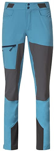 Bergans Damen Cecilie MTN Softshell Hose, Clear Ice Blue-solid Dark Grey, M