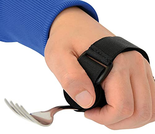 OhMill Ustensiles Adaptatifs - Brassard Universel pour Personnes Agées et Handicapées pour l'Utilisation d'Aides à la Coutellerie pour Les Couverts et Les Articles Ménagers