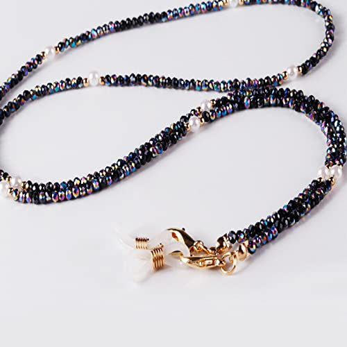 Brillenkette Mode Lesebrillen Kette Für Frauen Sonnenbrillen Schnüre Lässige Perle Kristallüberzug Perlen Brillenband Seilkette 8