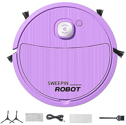 Fenytay Robot Aspirador y trapeador, Robot Limpiador con fregona y Barrido con navegación Inteligente, Barredora eléctrica para salón, balcón, COC, Dormitorio, Comedor, Pasillo