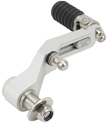 Levier de Changement de Vitesse Réglable pour Moto F900XR 2020-2022 + Démarrage POM + Antidérapant + Construction + Conception Pliable + Installation Facile (Argent)