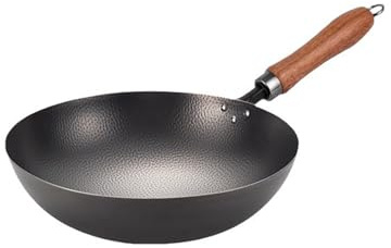 sjdoPulse Titan-Antihaft-Pfanne mit Deckel, Bratpfannen mit kühlbleibendem Griff, Wok mit flachem Boden, geeignet für Induktion, Elektro, Gas, Halogen, alle Herde