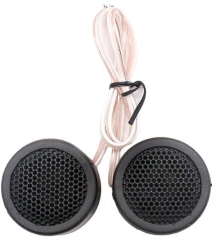 Tweeter Marini - Kit Altoparlanti Per Veicoli e Automobili | Piccoli Tweeter 500 W Ad Alta Efficienza, Parti Di Automobili Tromba, 2 Pezzi Neri