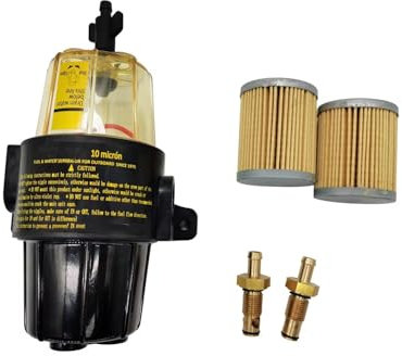 élément de filtre à essence Ensemble Filtre À Carburant/séparateur D'eau UF-10K Avec 2 Filtres Supplémentaires Pour Tous Les Moteurs Hors-bord Jusqu'à 350 CV Filtre à Carburant(A)