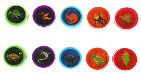 KOMBIUDA 10stücke Selbstfärbende Dinosaurier Stempel Bunte Tierstempel Für Mädchen Klassenzimmer Belohnungen Partygeschenke Und Kreative Bastelprojekte