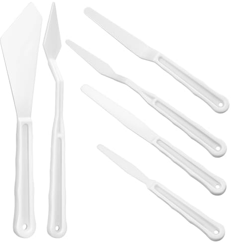 HOODANCOS Spatole per Pittura Raschietti per Miscelare Vernice Attrezzi per Artisti Spadelle per Stendere Vernice Strumenti per Disegno Accessori per Pittori