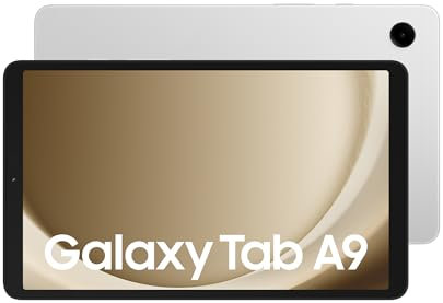 Samsung Galaxy Tab A9 Android Tablet, 128GB Storage, 8GB Ram, Large Display, Rich Sound, Silver, 3 Year Extended Warranty (UK Version)