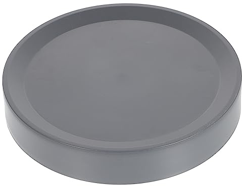 TOYANDONA Support à roulettes pour Pots De Fleurs 26 Cm Design Simple Et Pratique Bac à Eau pour Plantes D'intérieur Et Cour Gris Foncé