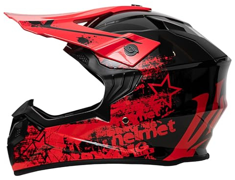 Motorradhelm Kinder, Motocross Helm ECE22.06 Zertifizierter, Herren Damen-Cross-Helm, MTB Fullface Erwachsener Motorrad Downhill für Mountainbike Bergbuggy Sport Schutz