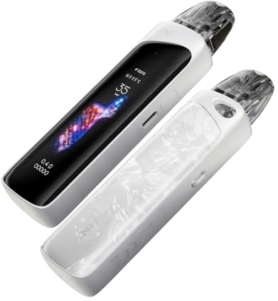 U-'well Caliburn G4 Pro Kit 35 W Vape (Blanco Escarcha) Batería 1800mAh 3 ML 0,4 Ω/0,6 Ω Cartucho Caliburn GPP Pod MTL/RDL Vaporizador pantalla ultrairrompible de 2,51'' Original - No Nicotine