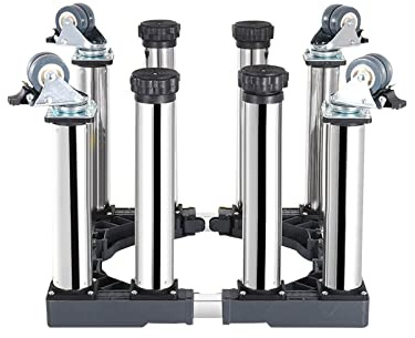 Chariot de meubles réglable avec roulettes – Chariot pour appareils électroménagers mobiles pour déménagement de machines à laver, réfrigérateurs, sèche-linges, lave-vaisselle et conteneurs de plantes