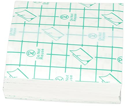 100Pcs Stretch Bandage Cover Elastic Adhesive Dressing Clear Transparent Film for Skin Protection with PU Material 8x8cm