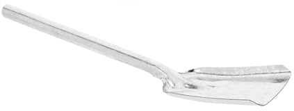 MUELODSIC Pala Metálica Multiusos para Cenizas y Carbón Resistente y para Chimenea Jardín y Barbacoa Ligera y Fácil de Transportar